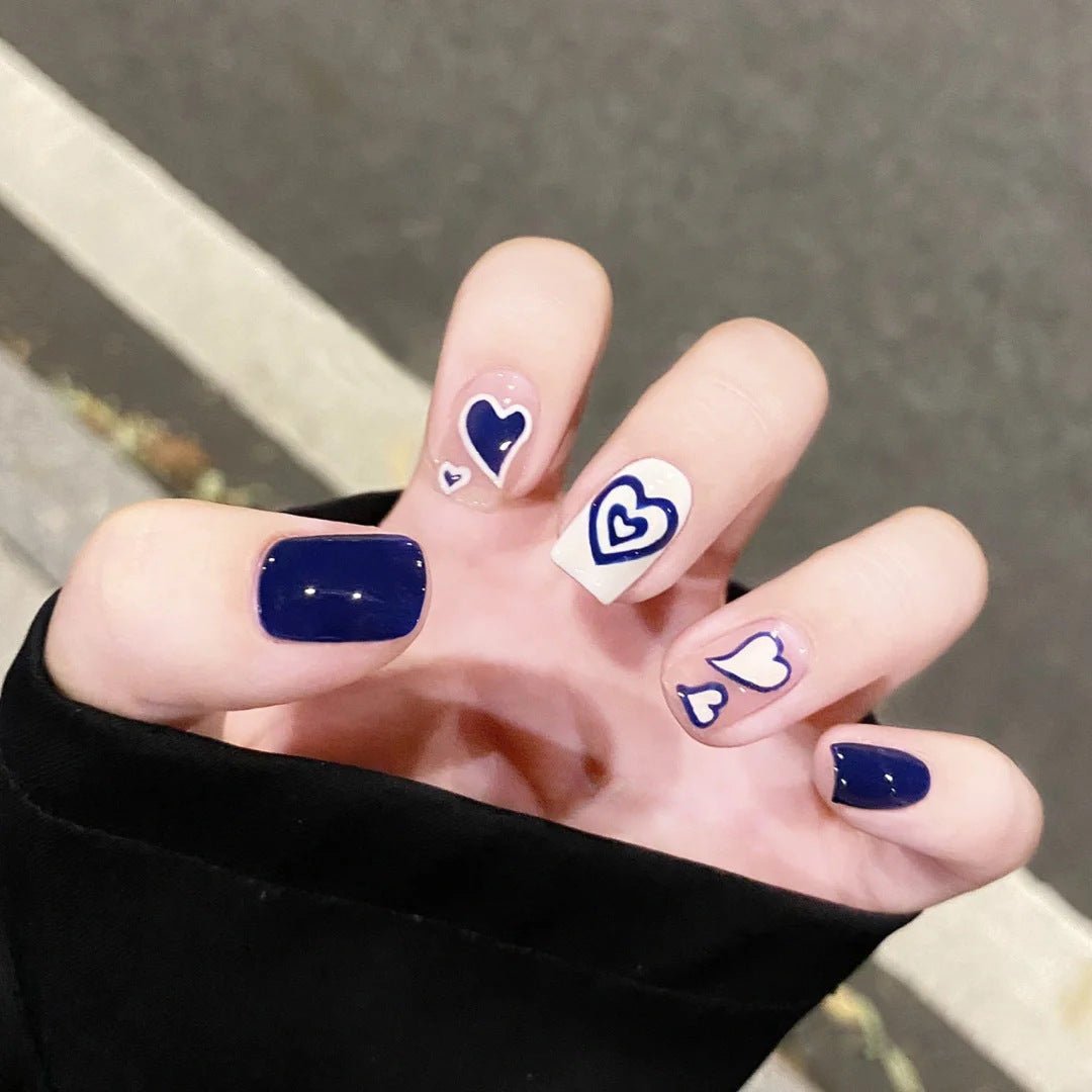 Nail Beauty New Hand - painted Fake Nail Tip Tulip Patch - Eshtree