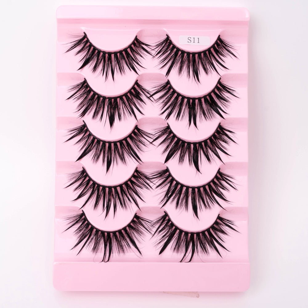 Natural 3D Dramatic Fairy Clusters Manga Lashes Fake Eyelashes - Eshtree