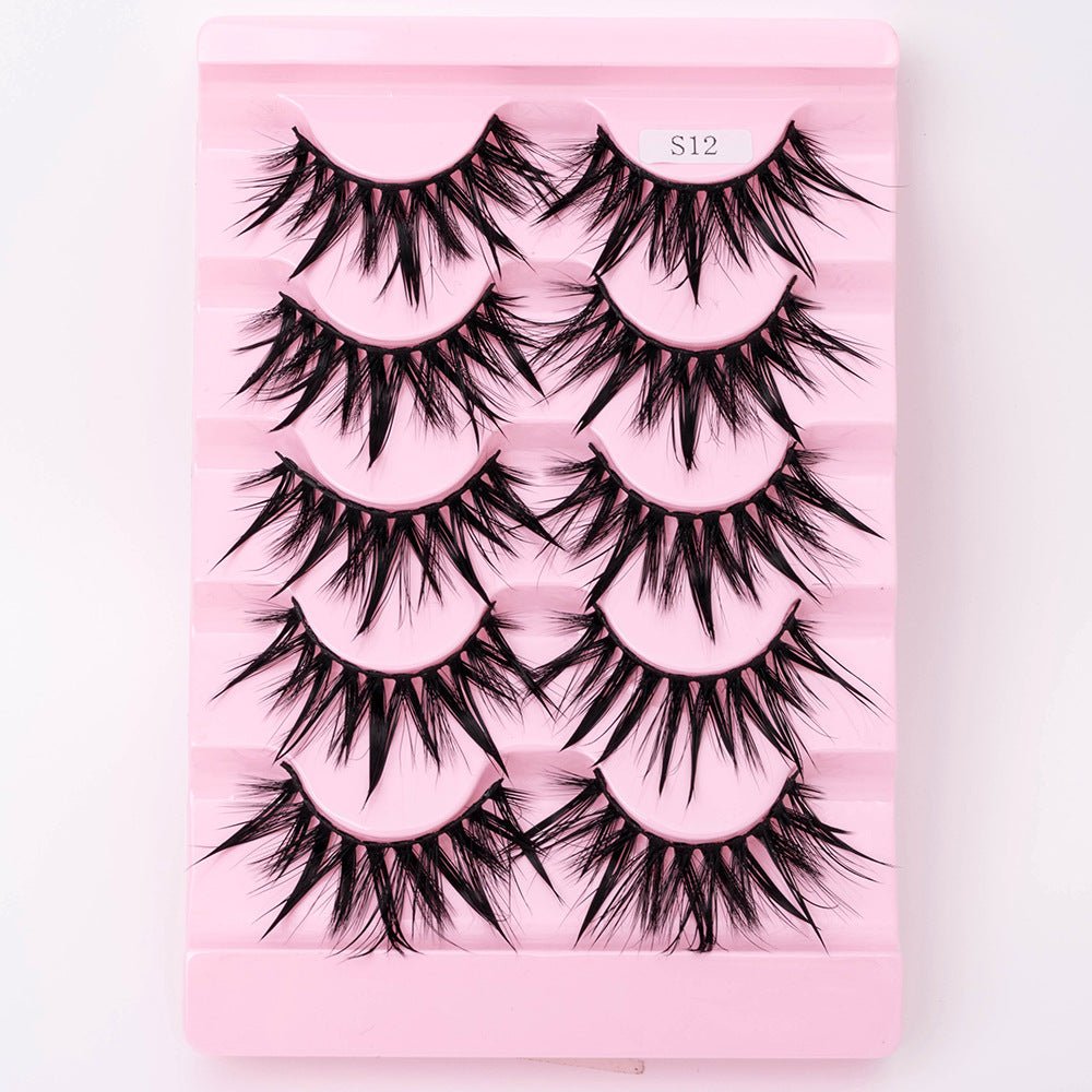 Natural 3D Dramatic Fairy Clusters Manga Lashes Fake Eyelashes - Eshtree
