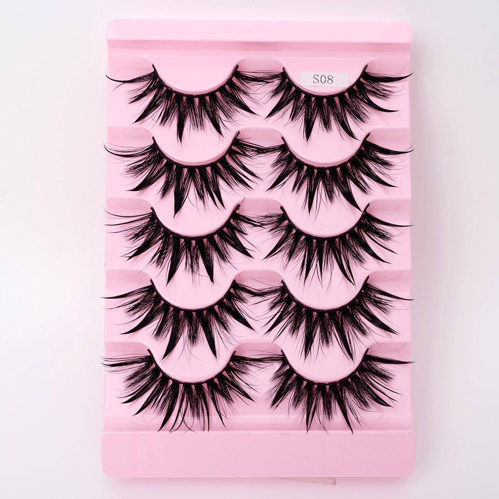 Natural 3D Dramatic Fairy Clusters Manga Lashes Fake Eyelashes - Eshtree