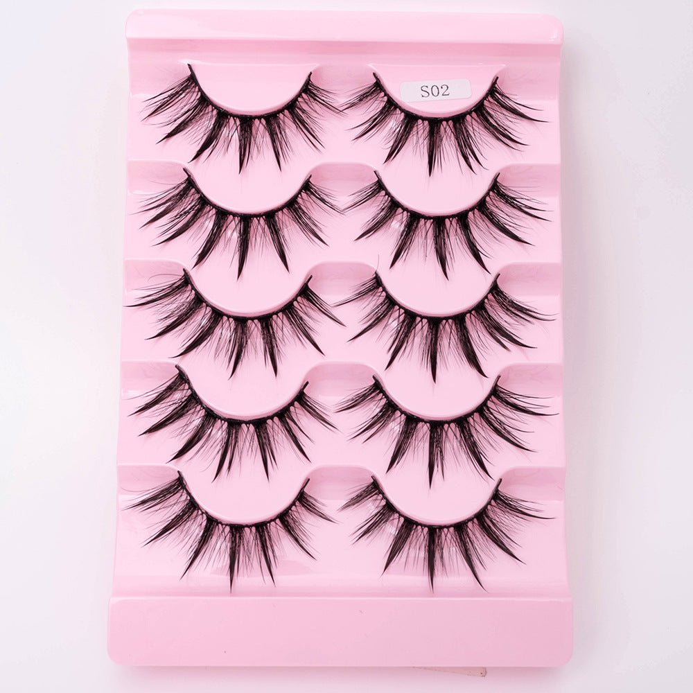 Natural 3D Dramatic Fairy Clusters Manga Lashes Fake Eyelashes - Eshtree
