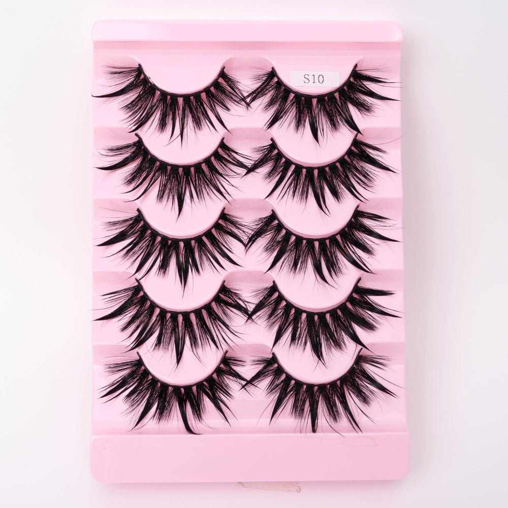 Natural 3D Dramatic Fairy Clusters Manga Lashes Fake Eyelashes - Eshtree