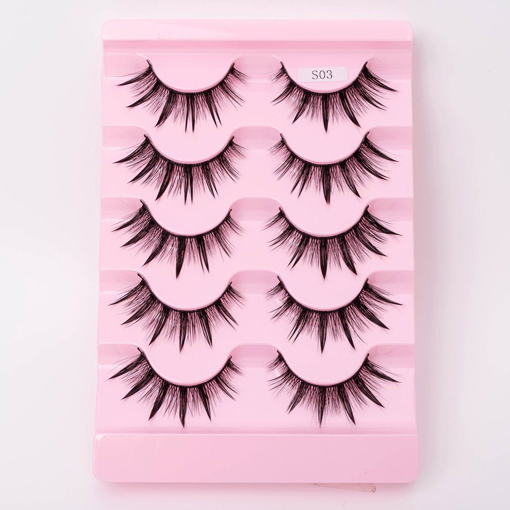 Natural 3D Dramatic Fairy Clusters Manga Lashes Fake Eyelashes - Eshtree