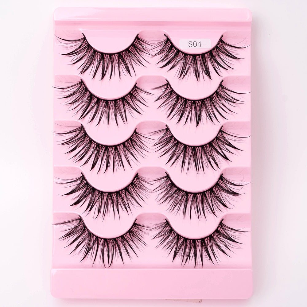Natural 3D Dramatic Fairy Clusters Manga Lashes Fake Eyelashes - Eshtree