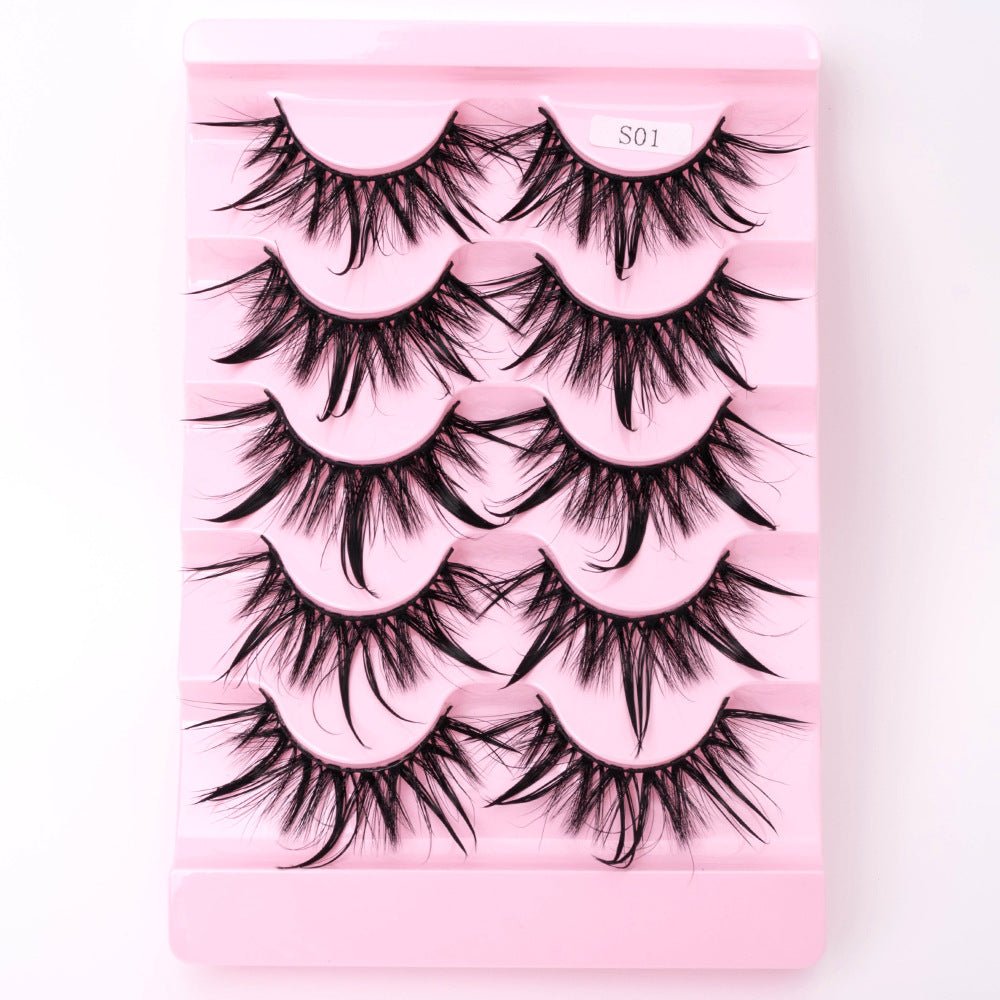 Natural 3D Dramatic Fairy Clusters Manga Lashes Fake Eyelashes - Eshtree