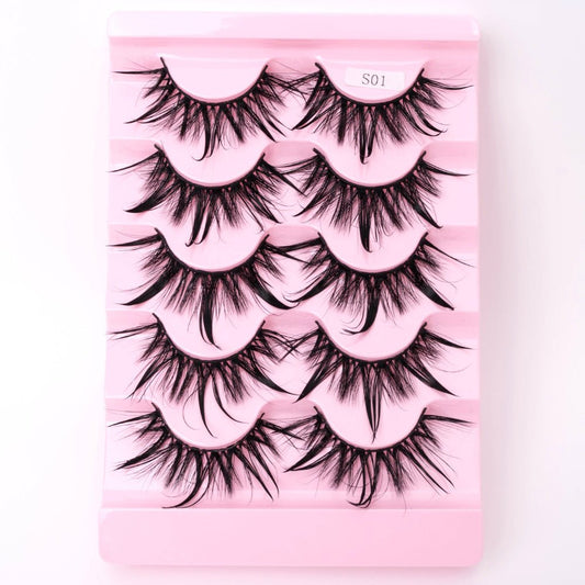 Natural 3D Dramatic Fairy Clusters Manga Lashes Fake Eyelashes - Eshtree