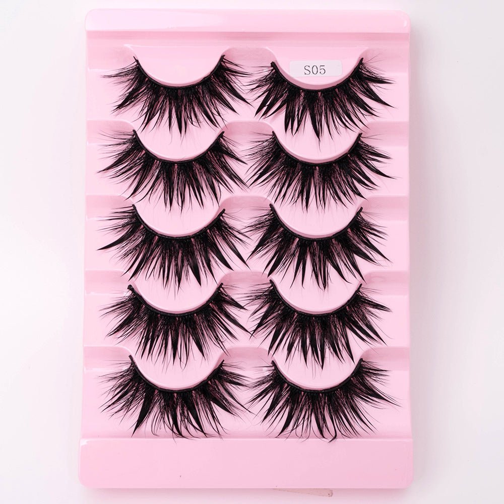 Natural 3D Dramatic Fairy Clusters Manga Lashes Fake Eyelashes - Eshtree