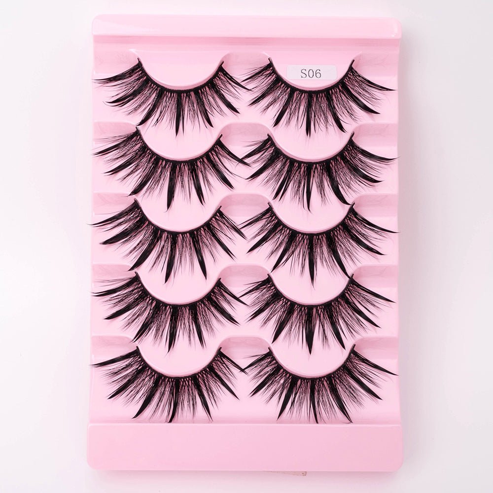 Natural 3D Dramatic Fairy Clusters Manga Lashes Fake Eyelashes - Eshtree