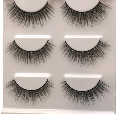 New 3 Pairs Natural False Eyelashes Long Makeup 3D Mink Lash Eyelash Extension Lashes For Beauty - Eshtree