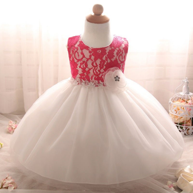 new European girls retro lace dress baby dress skirts wholesale baby full moon4 - Eshtree