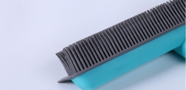 New Extra Long Handle Rubber Bristles Sweeper Squeegee for Pet Cat Dog Hair Fur Broom - Eshtree