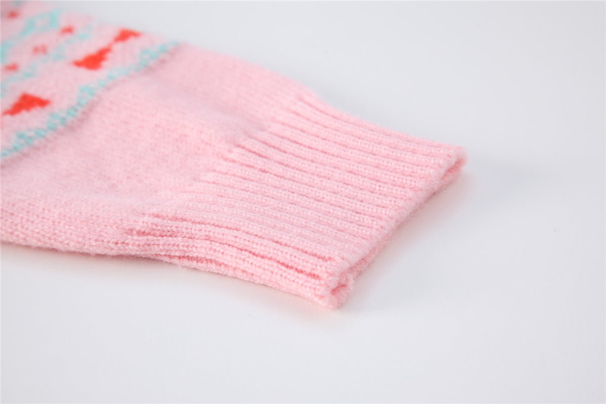 New Girl V - Neck Print Knit Cardigan Jacket - Eshtree