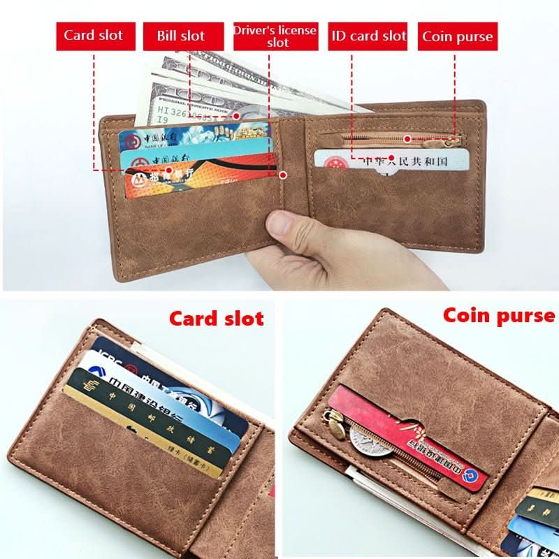 New Men Wallets Small Money Purses Design - Eshtree