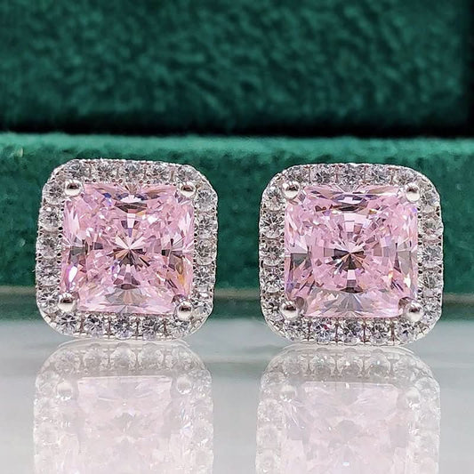 New Minimalist Ice - flower - cut Stud Earringsversatile Silver Jewelry For Women - Eshtree