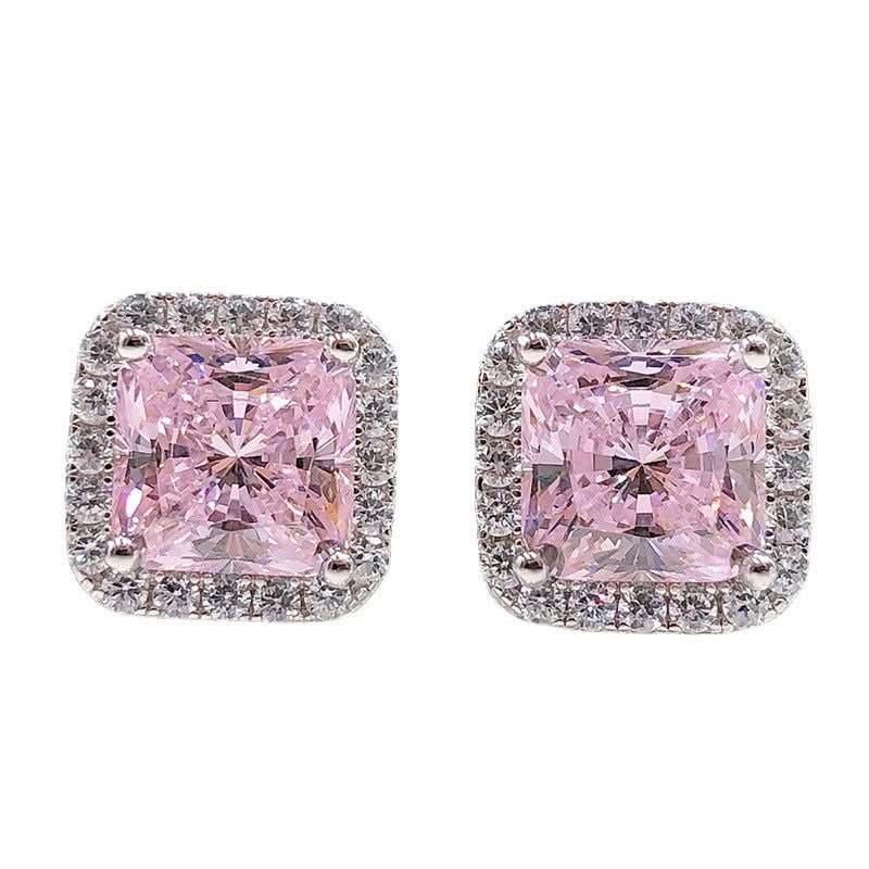 New Minimalist Ice - flower - cut Stud Earringsversatile Silver Jewelry For Women - Eshtree