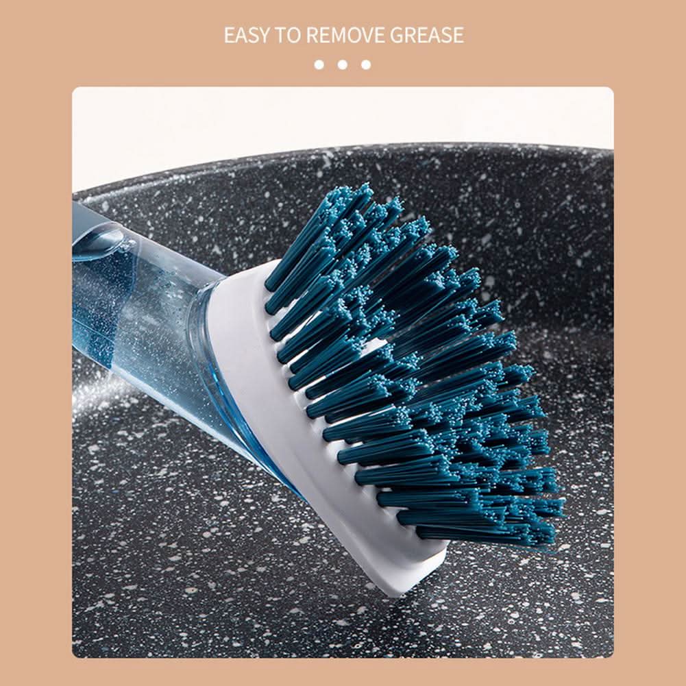 New Multifunctional Dish Brush Household Kitchen Oily Sponge Long Handle Cleaning Brush - Eshtree