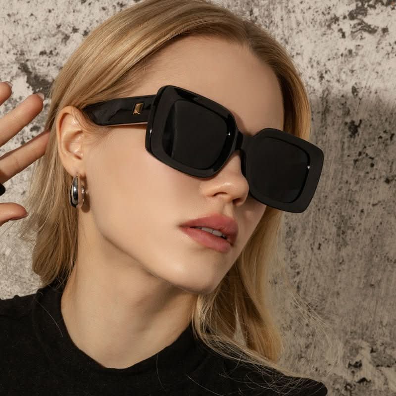New Retro Square Large Frame Sunglasses Men And Women Trendy - Eshtree