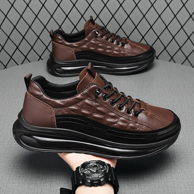 New Springautumn Mens Casual Shoes With Thick Soles - Eshtree