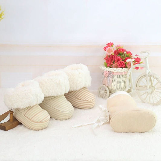 New style Baby Shoes Infant Soft Soled Footwear for Newborns Winter Toddler Keep Warm Print First Walkers Shoes for babies kids - Eshtree