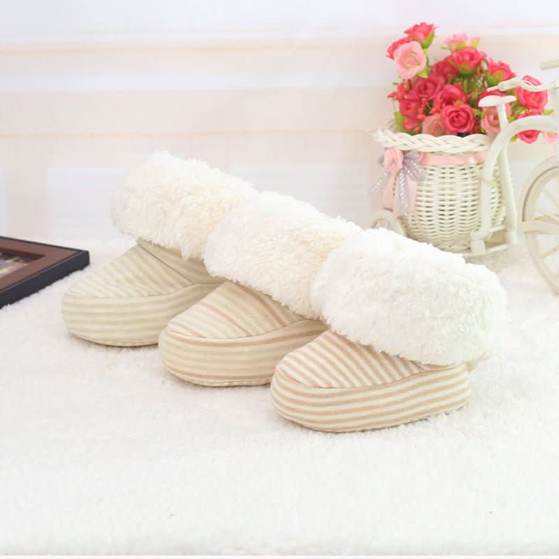 New style Baby Shoes Infant Soft Soled Footwear for Newborns Winter Toddler Keep Warm Print First Walkers Shoes for babies kids - Eshtree
