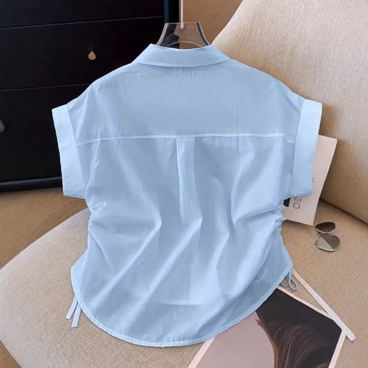 New Stylish Elegant Womens Waist - cinching Shirt For Everyday Commuting - Eshtree