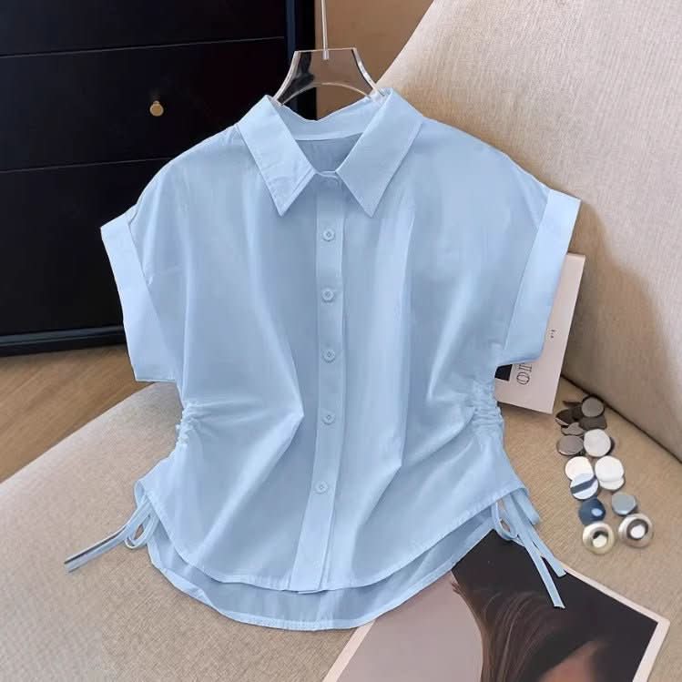 New Stylish Elegant Womens Waist - cinching Shirt For Everyday Commuting - Eshtree