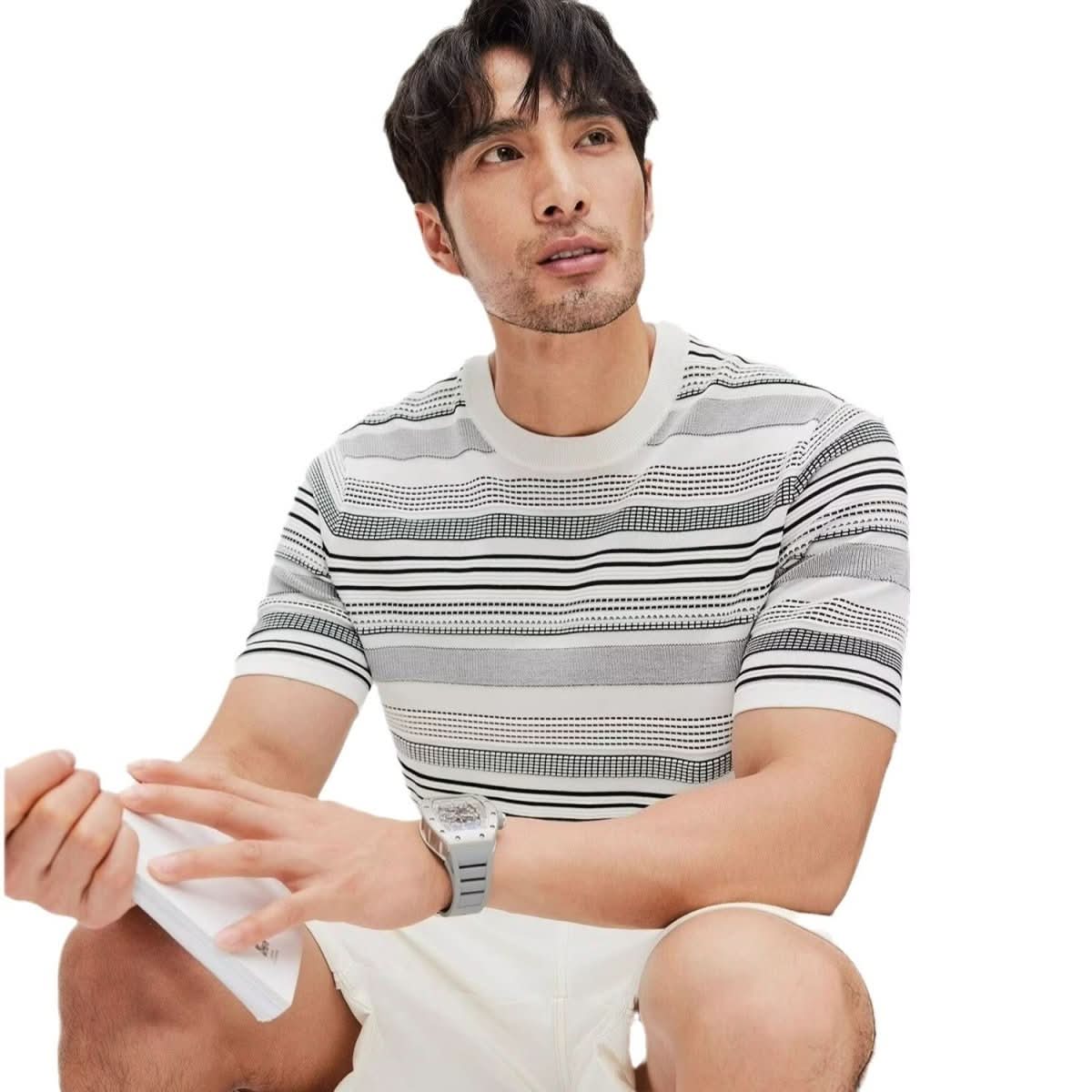 New Thin Short - sleeved T-shirt Men's New - Eshtree