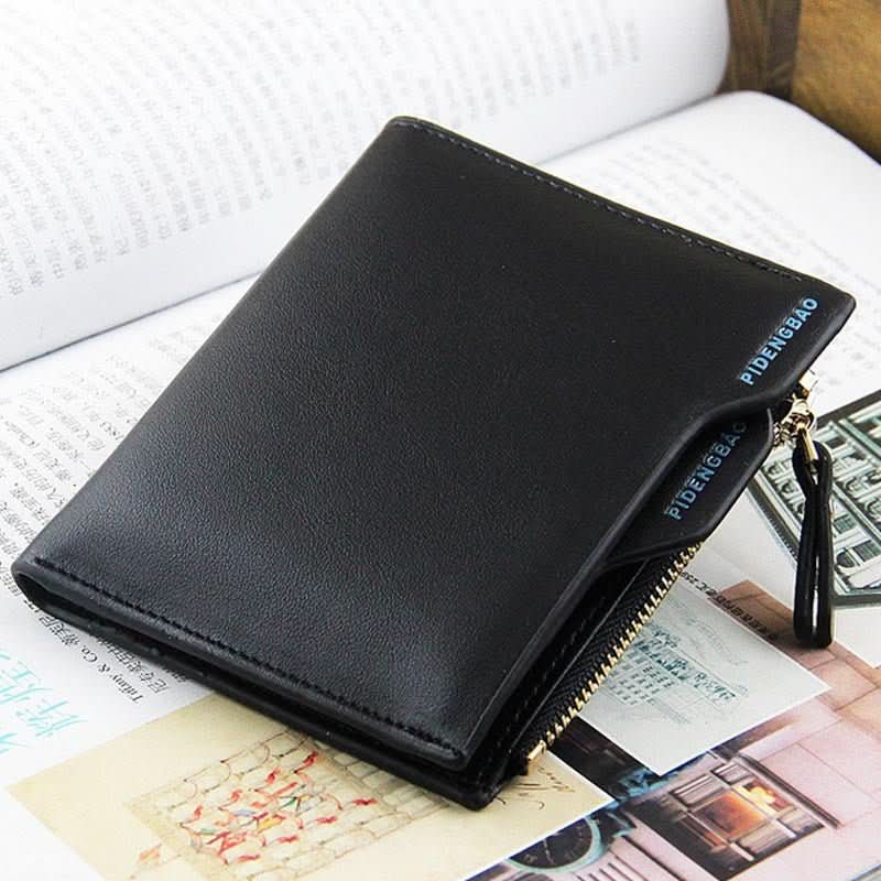 New wallet men short section wallet cross section men's vertical card package driver's license package - Eshtree