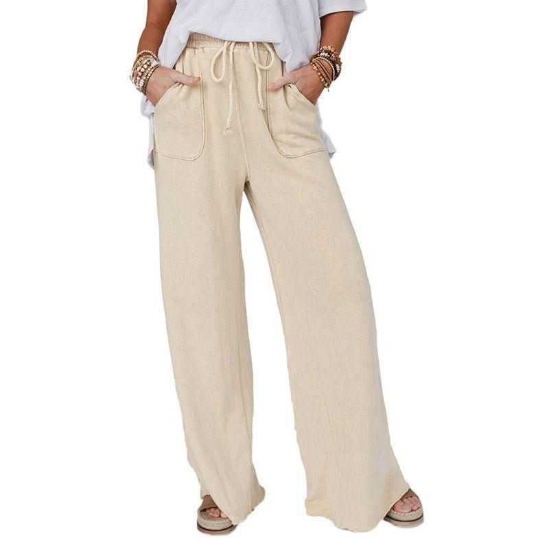 New Washed Drawstring Casual Pants For Women - Eshtree
