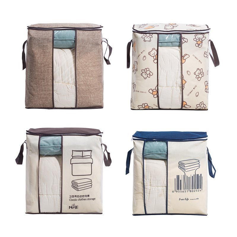 Non - Woven Family Save Space Organizador Bed Under Closet Storage Box Clothes Divider Organiser Quilt Bag Holder Organizer - Eshtree