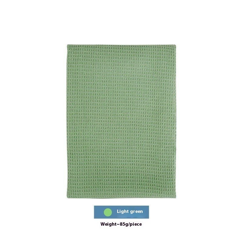 Nordic Style Cotton Rectangular Plain Waffle Tea Towel Kitchen - Eshtree