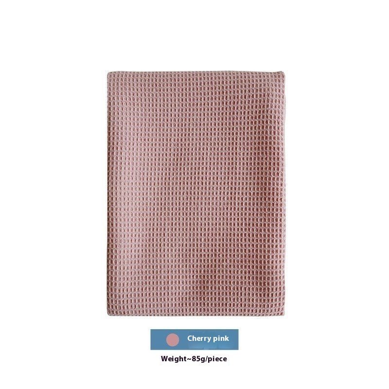 Nordic Style Cotton Rectangular Plain Waffle Tea Towel Kitchen - Eshtree