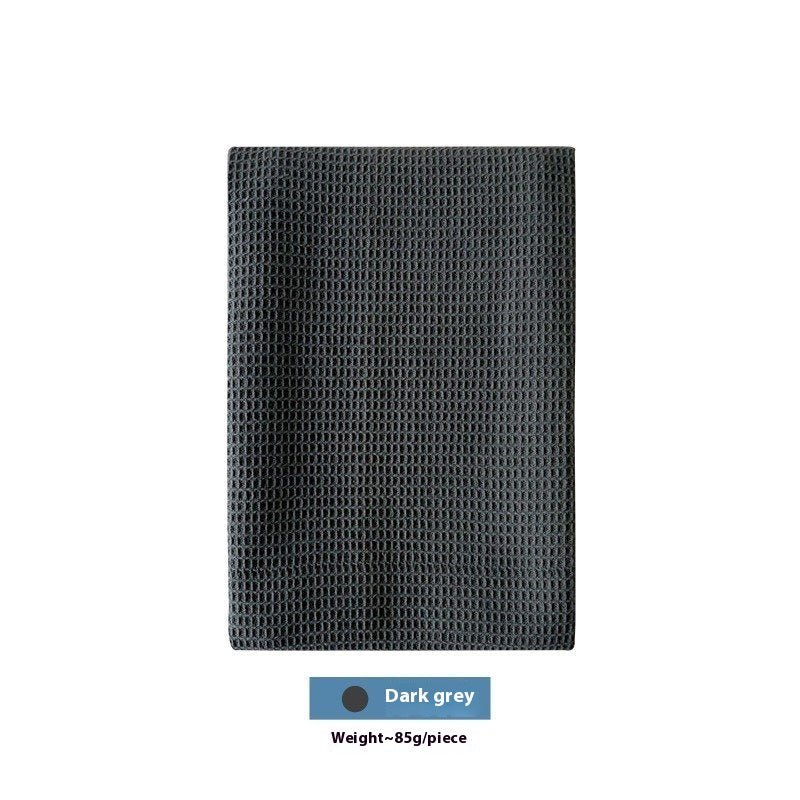 Nordic Style Cotton Rectangular Plain Waffle Tea Towel Kitchen - Eshtree