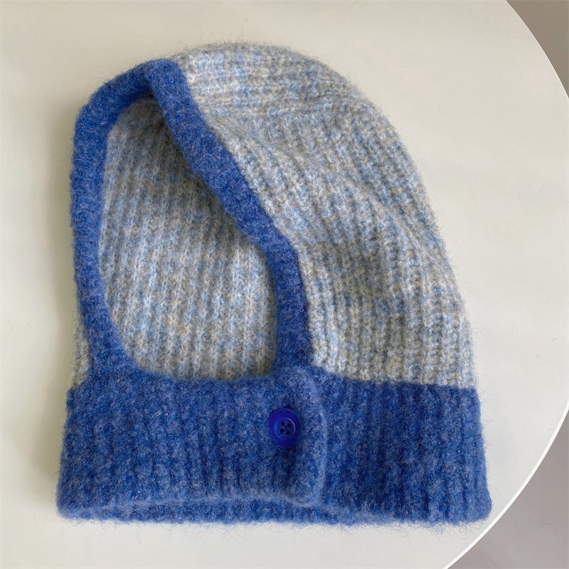 One - piece Knitted Balaclava With Built - in Neck Warmer And Ear Protection - Eshtree