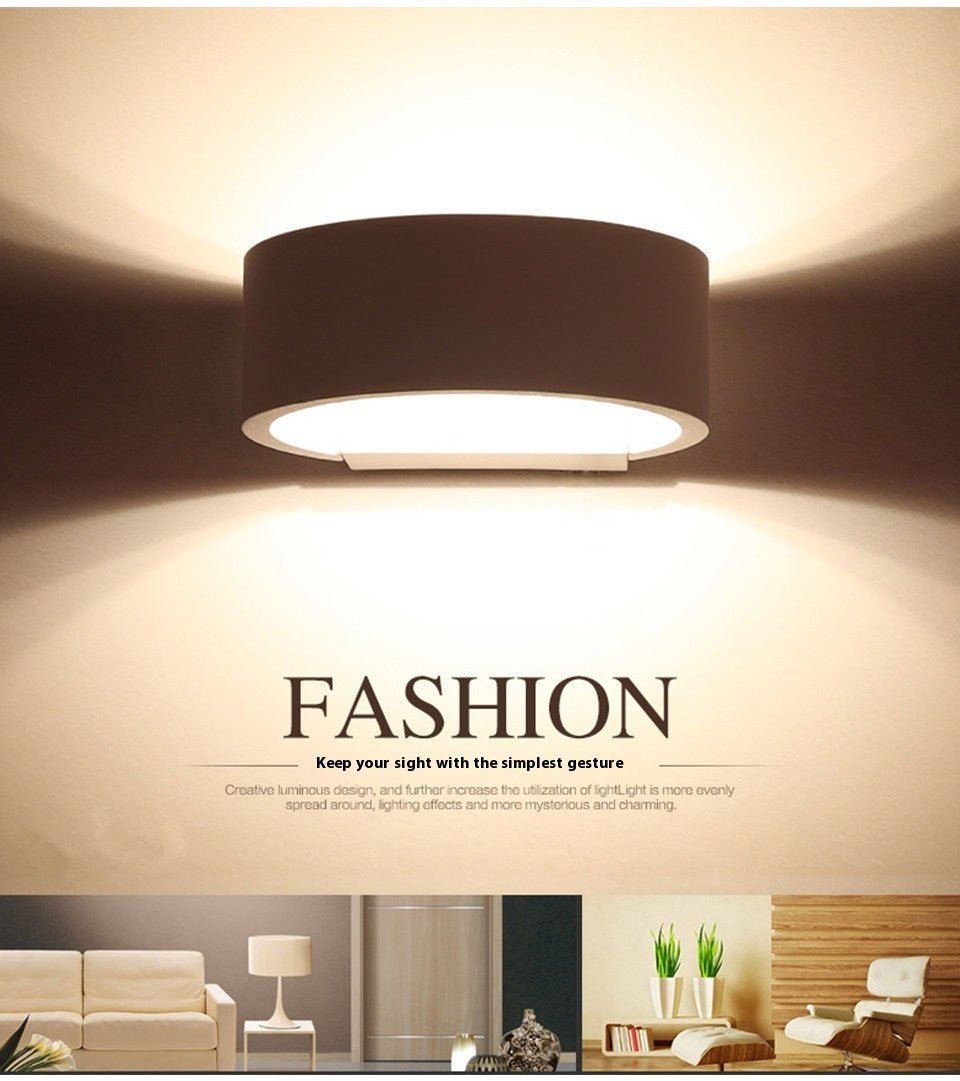 Outdoor Round Wall Lamp Outdoor Simple Modern Garden Wall Lamp - Eshtree