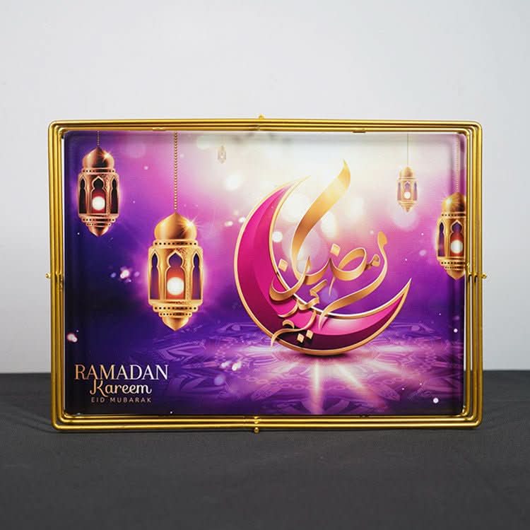 Painted Tray Ramadan Festival Iron Tray - Eshtree