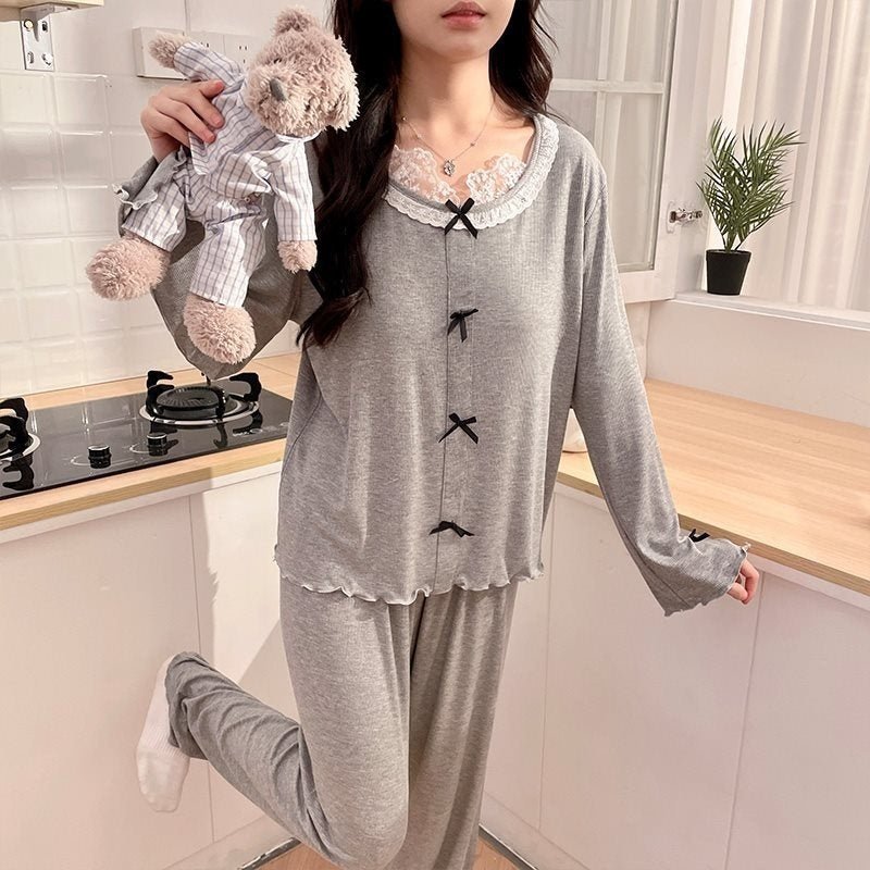 Pajamas Long - sleeved Modal Homewear - Eshtree