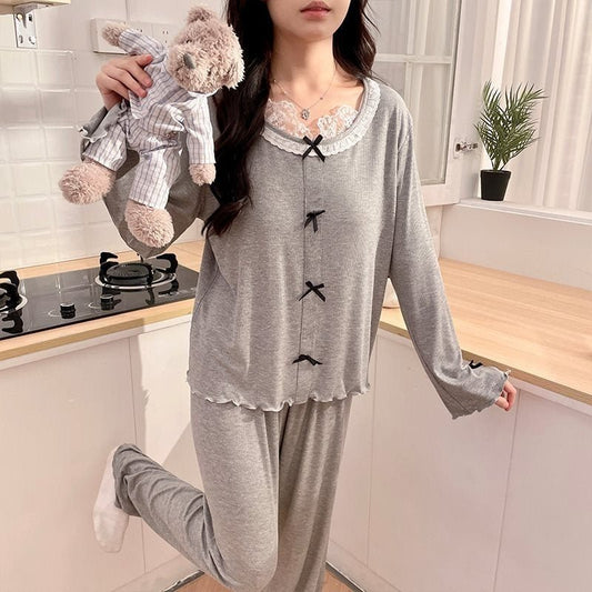 Pajamas Long - sleeved Modal Homewear - Eshtree