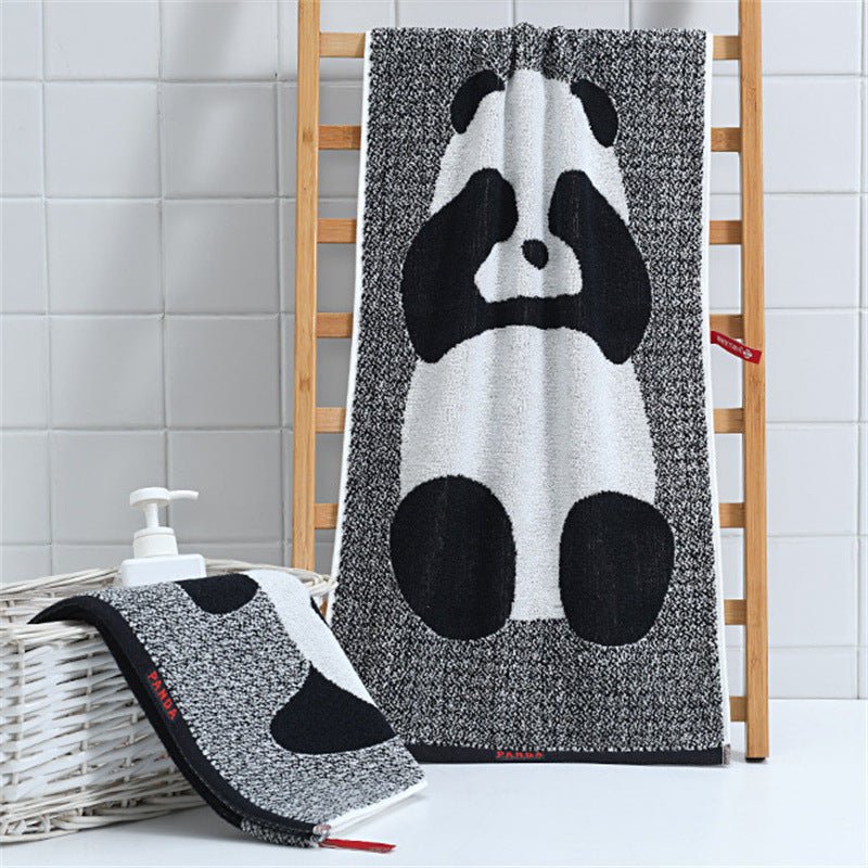 Panda Cartoon Pattern Facecloth Cotton Absorbent - Eshtree