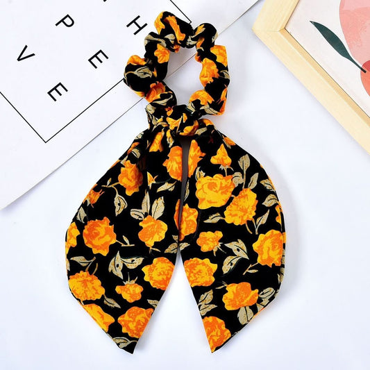 Pearl Hair Tie Broken Flower Bow Ribbon Rubber Band Hair Strap Female Hair Tie Strap Hair Accessories - Eshtree