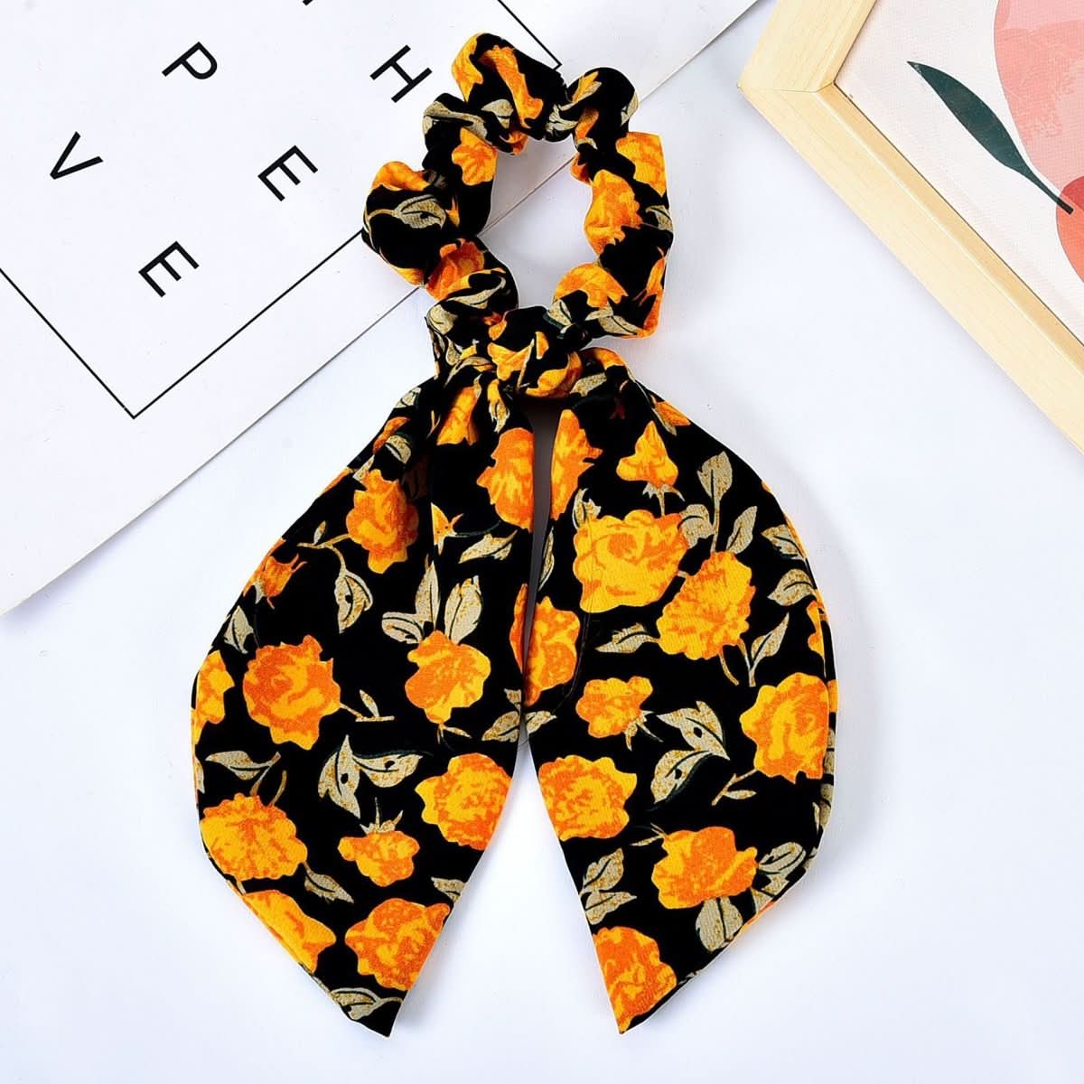 Pearl Hair Tie Broken Flower Bow Ribbon Rubber Band Hair Strap Female Hair Tie Strap Hair Accessories - Eshtree