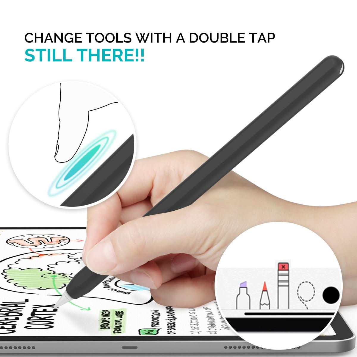 Pen Sleeve Luminous Silicone Color Accessories Universal - Eshtree