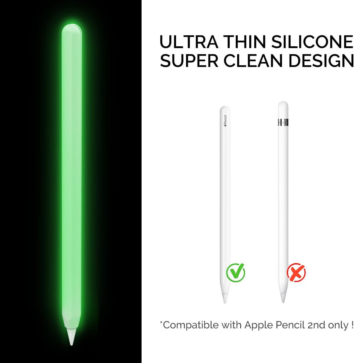 Pen Sleeve Luminous Silicone Color Accessories Universal - Eshtree