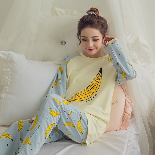 Polka Dot Pajamas Women's Loose Milk Silk Casual Homewear Suit - Eshtree