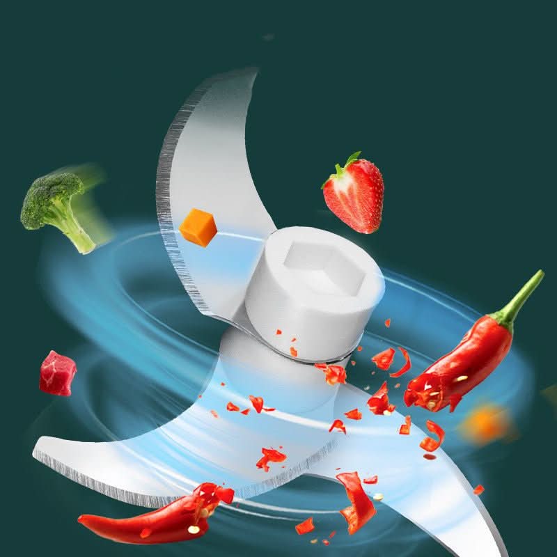 Portable Electric Mini Garlic Cutter Masher Vegetable Fruit Meat Food Chopper Grinder - Eshtree