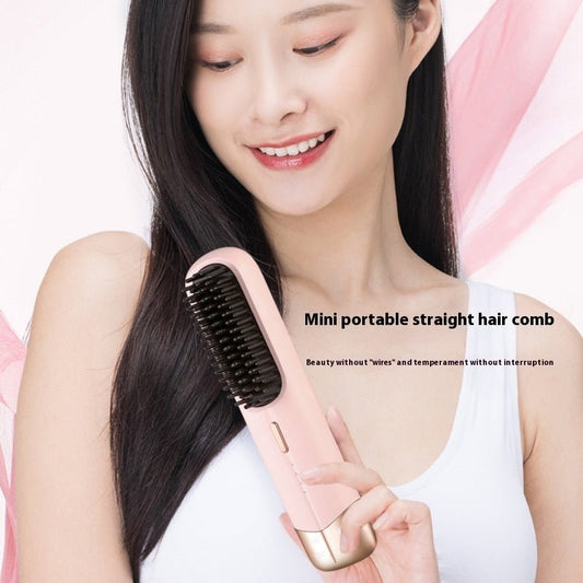 Portable Household Hair Straightener Splint Hair Curler And Straightener Dual - use - Eshtree