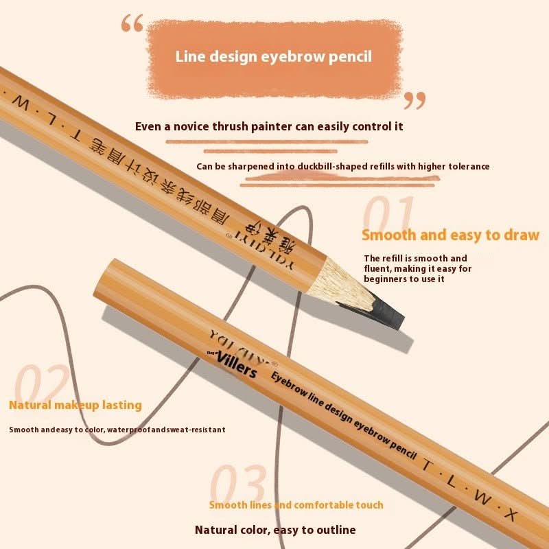 Positioning Eyebrow Pencil Eyebrow Line Design Pen Waterproof Anti - hemp Tattoo Embroidery For Teachers - Eshtree