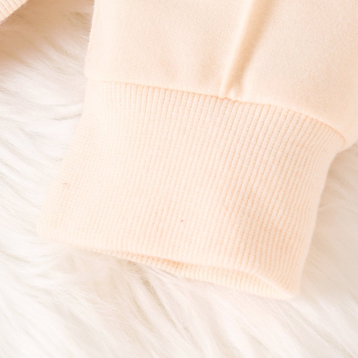 Printed Bear Pullover Sweater Pleated Trousers Sports Suit - Eshtree