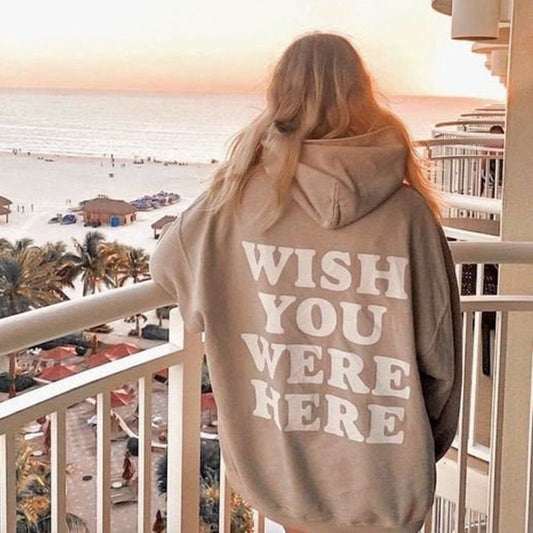 Printed Sweater With Loose Hooded Jacket And Pullover - Eshtree