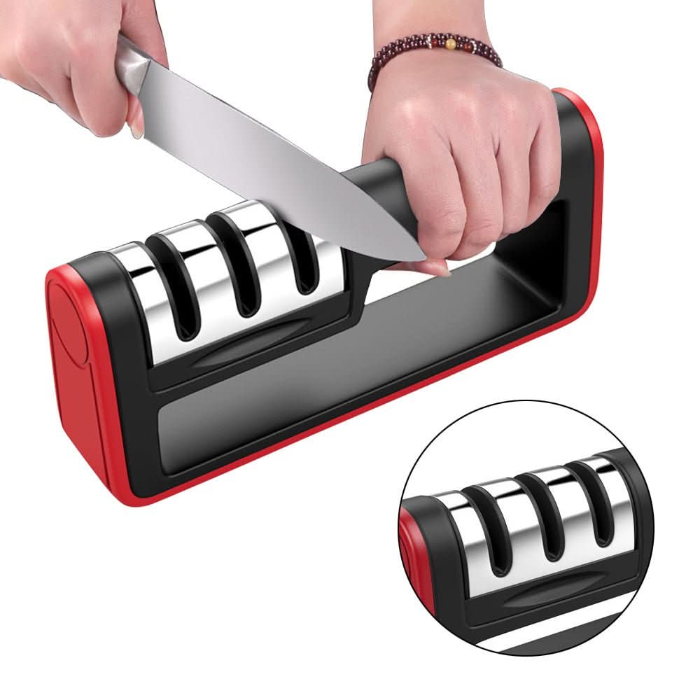 Professional Knife Sharpener Diamond Quick Professional 3 Stages Sharpener Knife Sharpening Tools Sharpening Stone - Eshtree